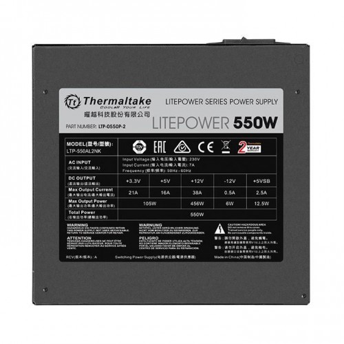 Thermaltake Litepower 550W Sleeve Cable Power Supply1