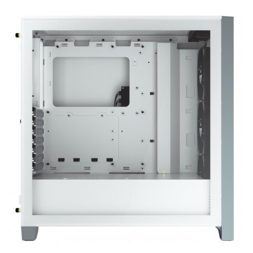 Corsair iCUE 4000X RGB Tempered Glass Mid-Tower ATX Casing (White)2