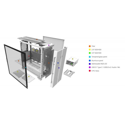 Lian Li LANCOOL ONE Digital White Gaming Case4