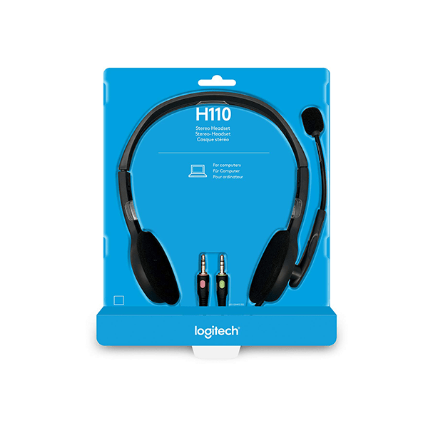 Logitech H110 STEREO Headset (Two port)
