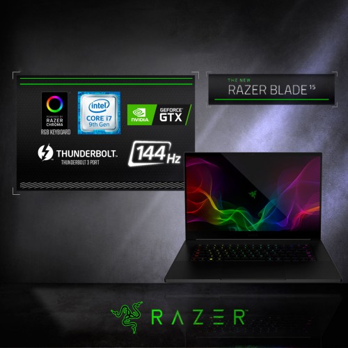 Razer Blade 15 Base Model Core i7 10th Gen 256GB SSD GTX 1660 Ti 6GB Graphics 15.6 inch FHD Gaming Laptop1