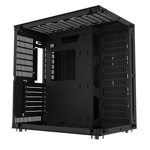 XIGMATEK AQUARIUS PLUS BLACK TEMPERED GLASS ATX CASE3
