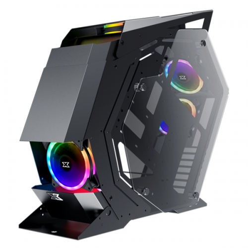 XIGMATEK PERSEUS 5 RGB FAN TEMPERED GLASS GAMING CASE1
