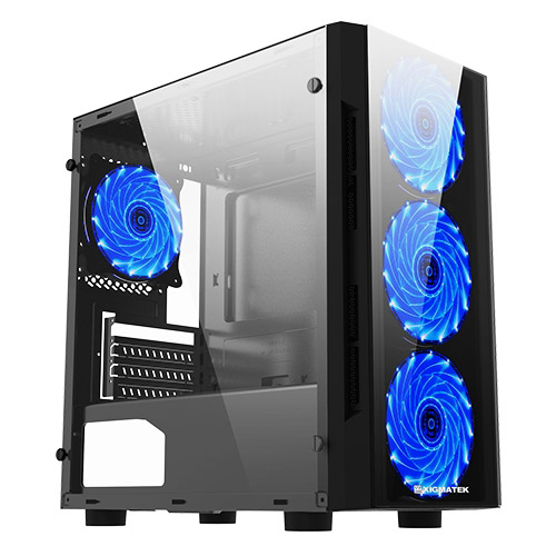 XIGMATEK SCORPIO II TEMPERED GLASS M-ATX CASE