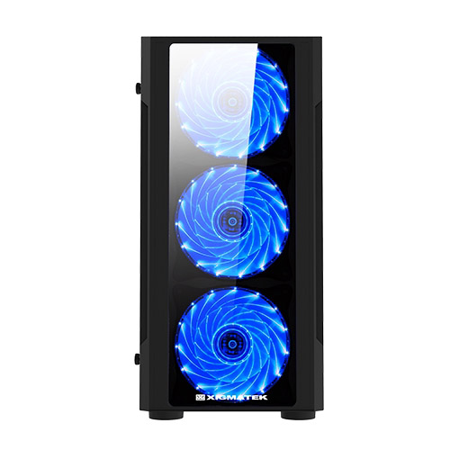 XIGMATEK SCORPIO II TEMPERED GLASS M-ATX CASE2