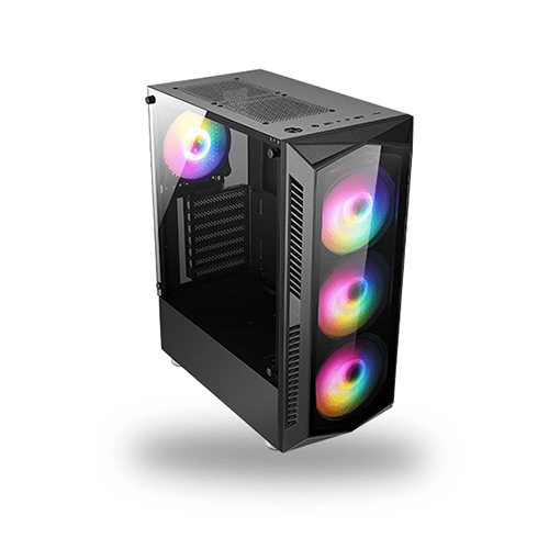 EVOLUR RO6 GLASS Mid Tower RGB Gaming Case2